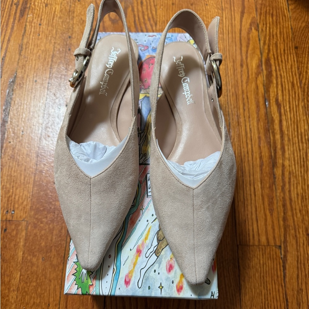 NIB Jeffrey Campbell Scone slingback flat - Picture 4 of 4